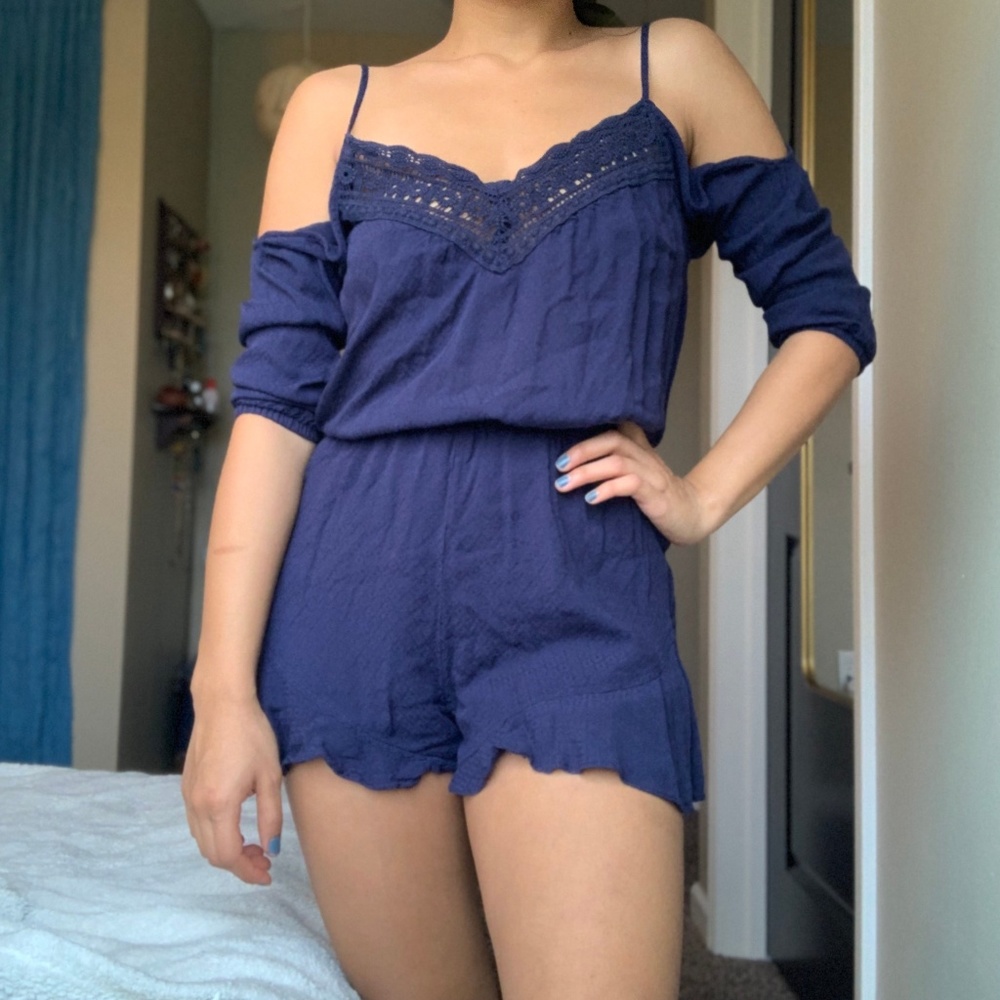 urban oufitters ecote cold shoulder jumpsuit